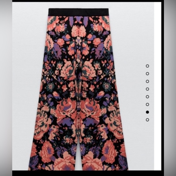 Zara Floral knit top and pant - Picture 5 of 6